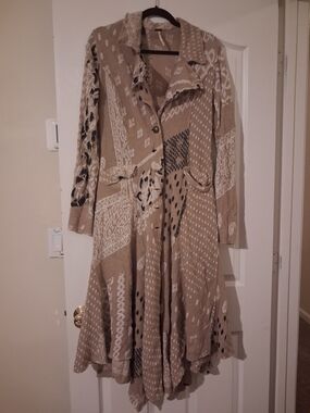 NeW Free PEOPLE WOOL SWEATER COAT Dress Full Lemgth